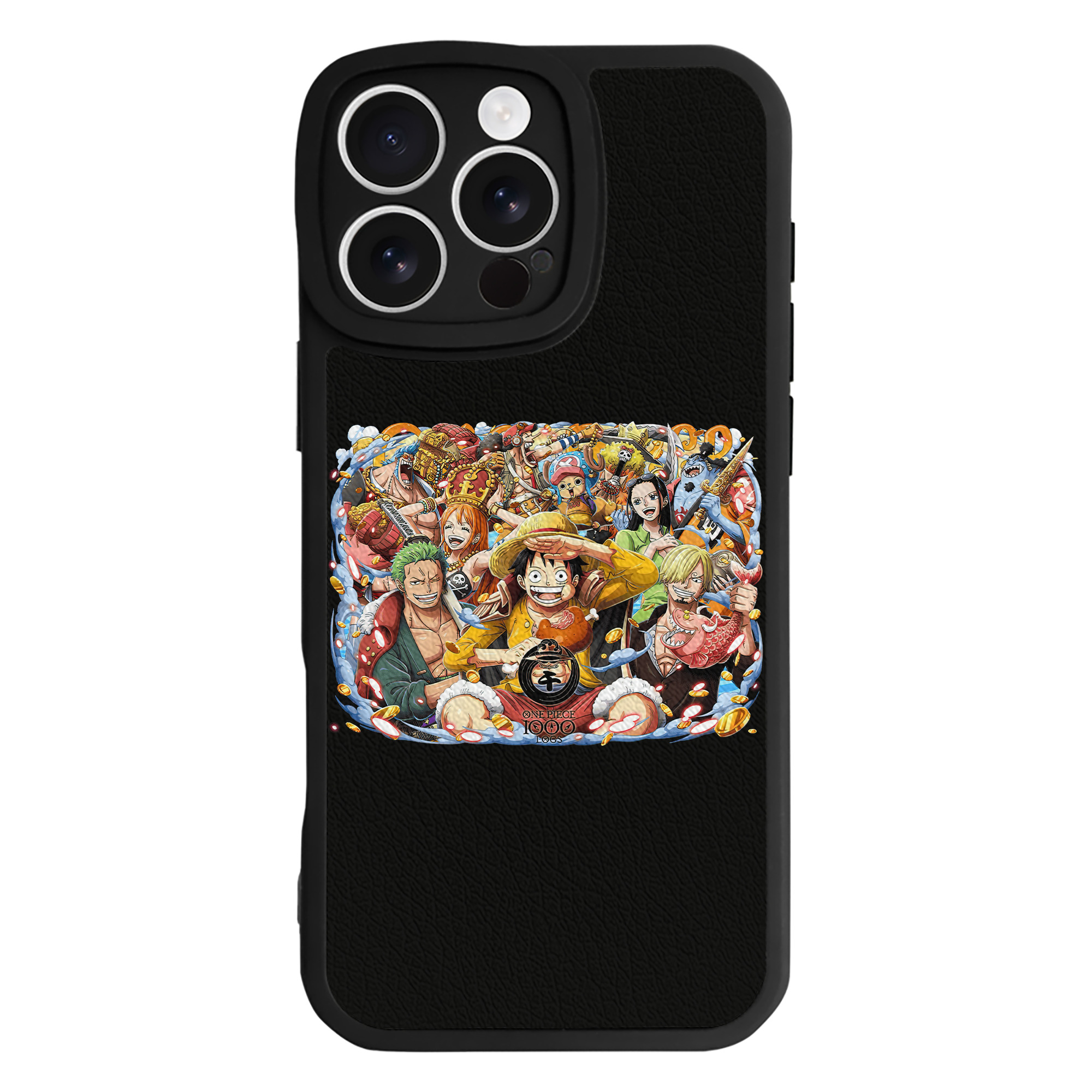 （画像用） ワンピース モンキー・D・ルフィ ONE PIECE Monkey D. Luffy 【iPhone 16シリーズ対応】シリコンスマホケース（レザー調） 材質：シリコン